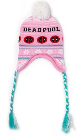 Deadpool Ski Beanie Pink Xmas Laplander