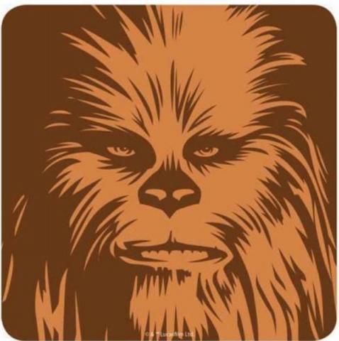 Chewbacca Coloured Coaster