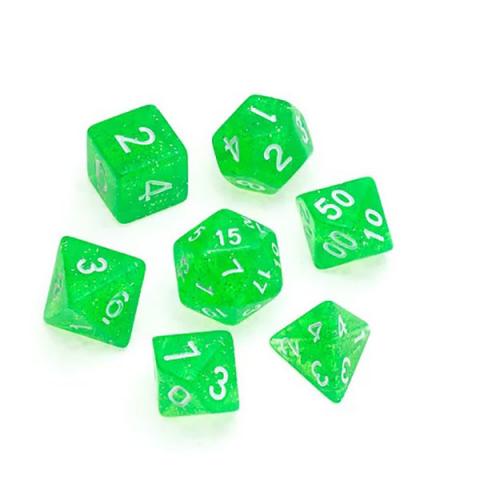 Glitter Bright Green - Numbers: White Glitter Bright Green - Numbers: White