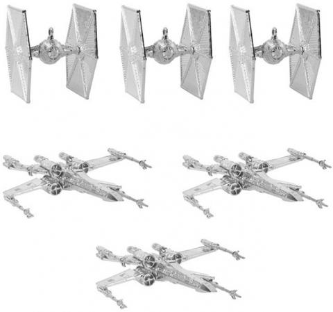 Silver Tree Ornaments Pack TIE Fighters & X-wings