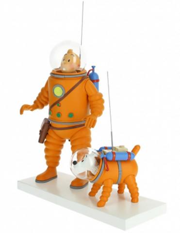 Samlarfigur - Tintin & Milou - Månen tur och retur