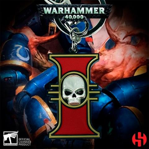 Warhammer Keychain: Metal Inquisition Emblem