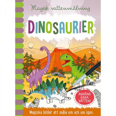 Magisk vattenmålning: Dinosaurier