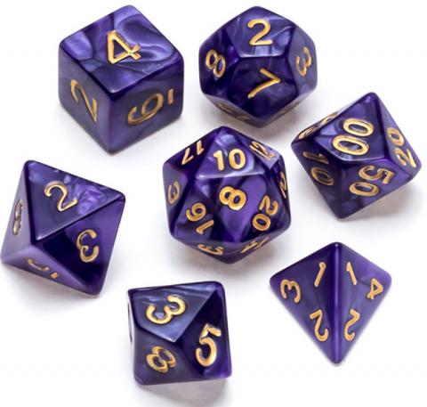 Pearl Series: Purple - Numbers: Gold
