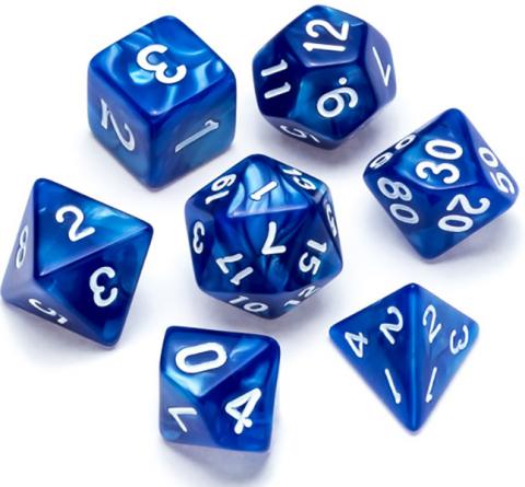 Pearl Series: Blue - Numbers: White Pearl Series: Blue - Numbers: White