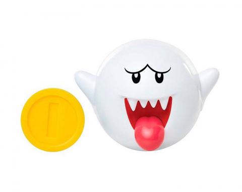 Super Mario Boo with Coin Figure (World of Nintendo)