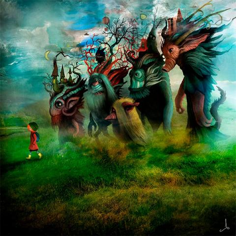 Print 30x30cm - Yellow Boots