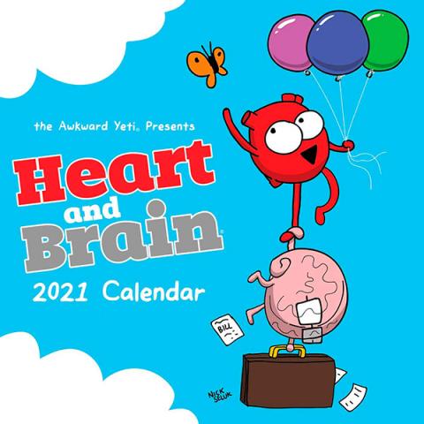 Heart and Brain 2021 Wall Calendar