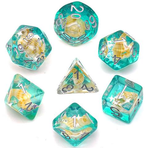 Seashell Blue (set of 7 dice)