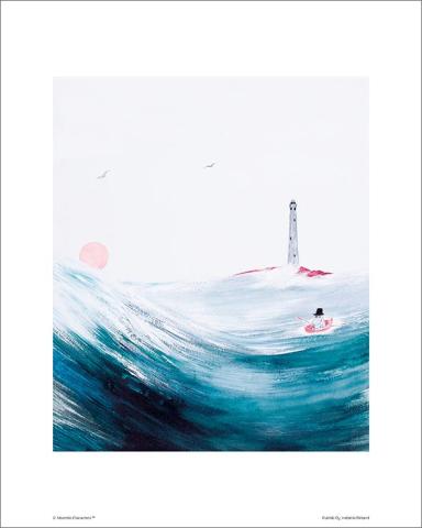 Moomin Mini Poster - Pappan och havet
