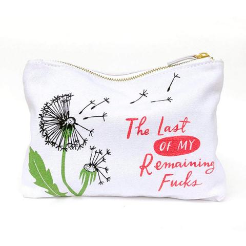 Remaining Fucks Canvas Pouch