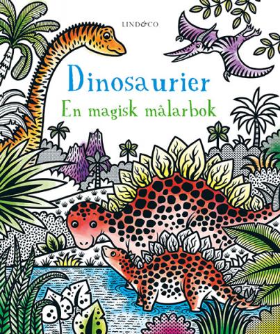 Dinosaurier - en magisk målarbok