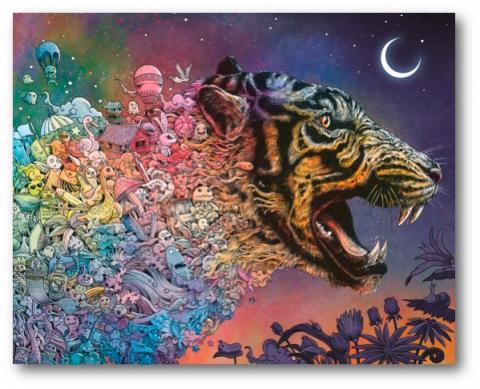 Animorphia: Tiger in the Night 1000 Piece Jigsaw Puzzle