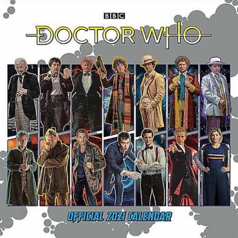 Doctor Who Classic Edition Official 2021 Wall Calendar