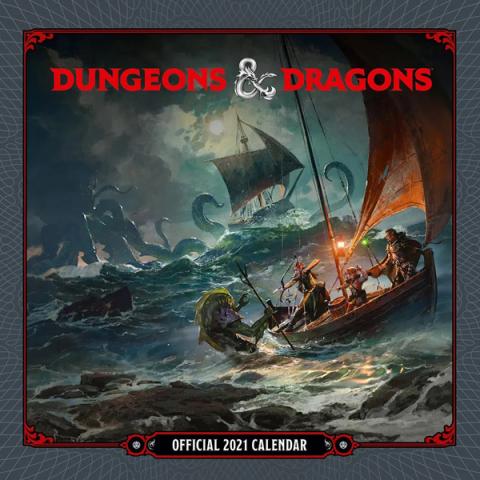 Dungeons & Dragons 2021 Wall Calendar