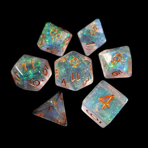 Holographic bronze/gold (set of 7 dice)