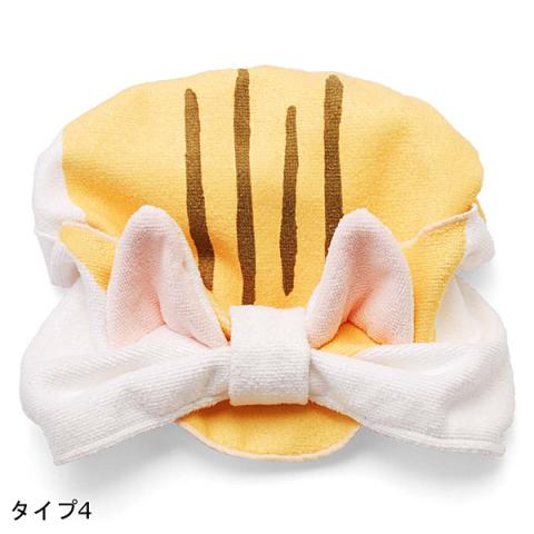 Cat Towel Cap Orange Striped