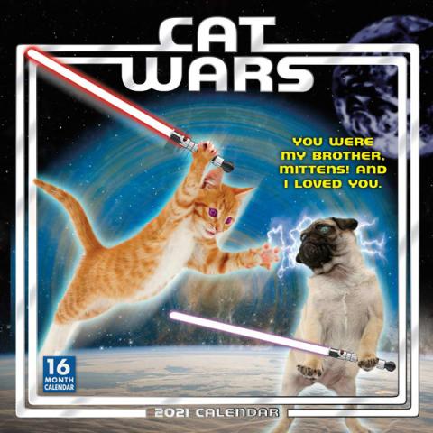 Cat Wars 2021 Wall Calendar