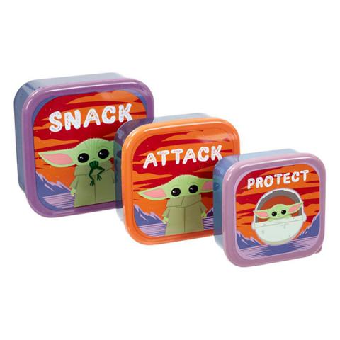 Plastic Storage Set The Child (Baby Yoda) Snack, Attack, Protect