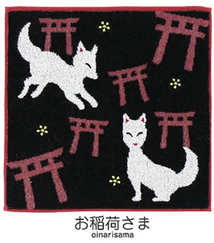 Jaquard Handkerchief Oinarisama (Temple Fox)