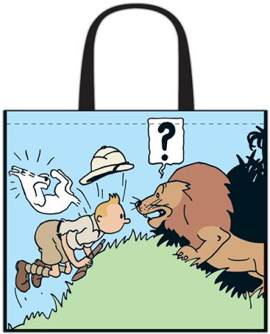 kasse, Tintin möter ett lejon