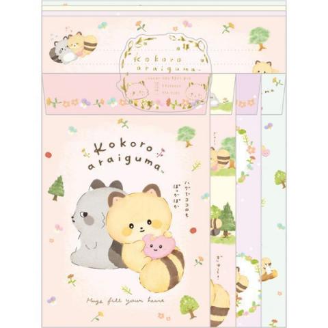 Kokoro Araiguma Letter Set: Hugs Fill Your Heart Kokoro Araiguma Letter Set: Hugs Fill Your Heart