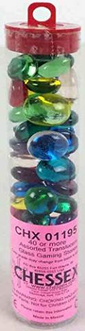 Assorted Translucent Glass Stones