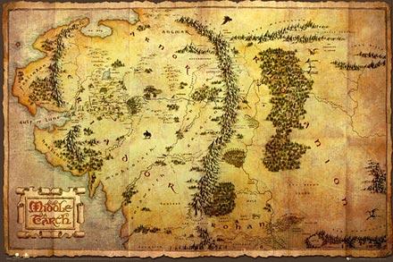 The Hobbit Map Poster (#9)