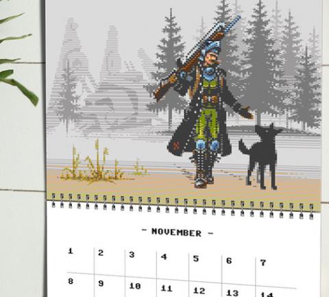 The Masters of Pixel Art Calendar