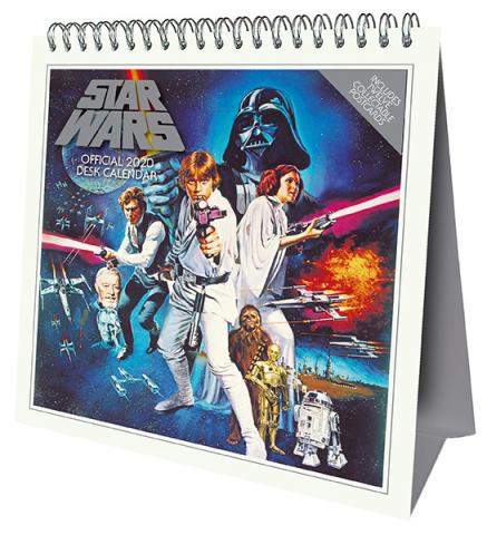 Star Wars 2020 Desk Easel Calendar with Postcards