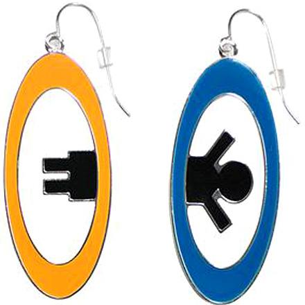 Portal 2 Inter-Spatial Earrings Portal 2 Inter-Spatial Earrings