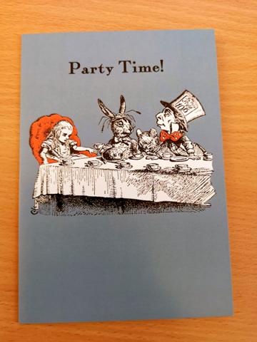 Alice Party Time Card