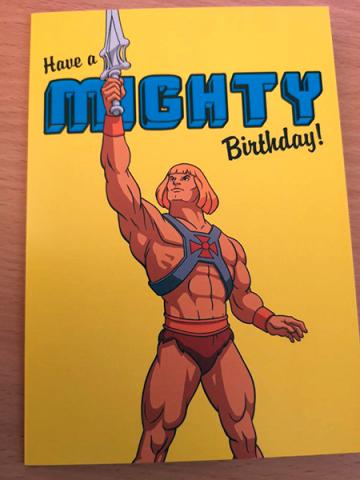 Mighty Birthday Greeting Card