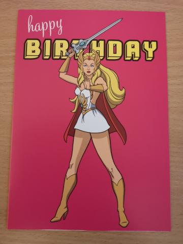 She-Ra Happy Birthday Card