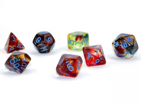 Nebula Primary/Blue Luminary (set of 7 dice)