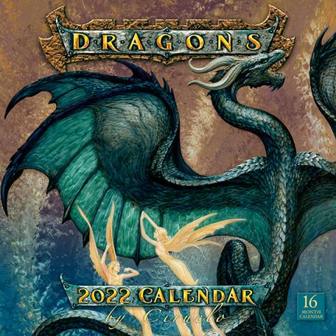 Ciruelo Dragons 2022 Wall Calendar