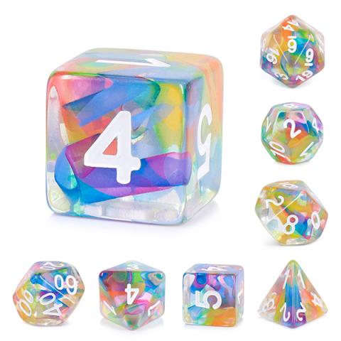 Faux Prism Dice (Set of 7 dice)