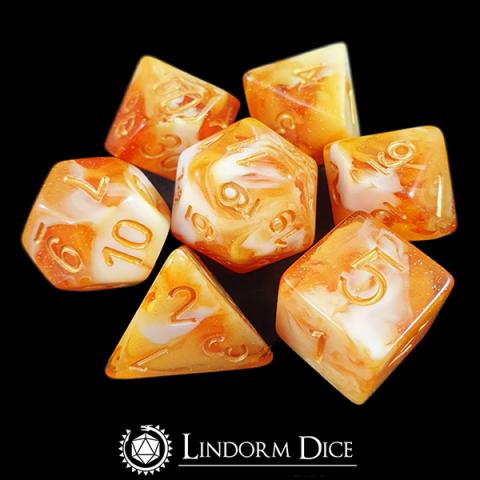 Heimdall Dice (Orange Set of 7 dice)