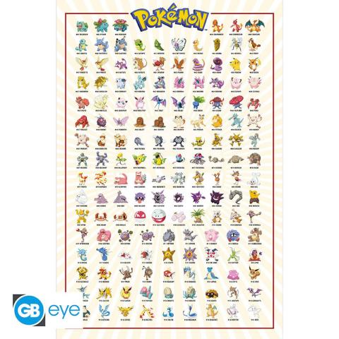 (H6) Poster Maxi Kanto 151 (H6) Poster Maxi Kanto 151