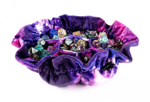 Velvet Dice Bag With Pockets Nebula