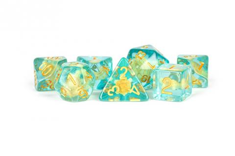 16mm Resin Poly Dice Set Turtle (set of 7 dice)
