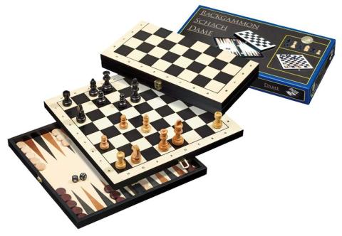 3 in 1 Chess, Backgammon and Checkers Set 3 in 1 Chess, Backgammon and Checkers Set
