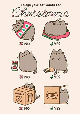 Things Your Cat Wants for Christmas Card