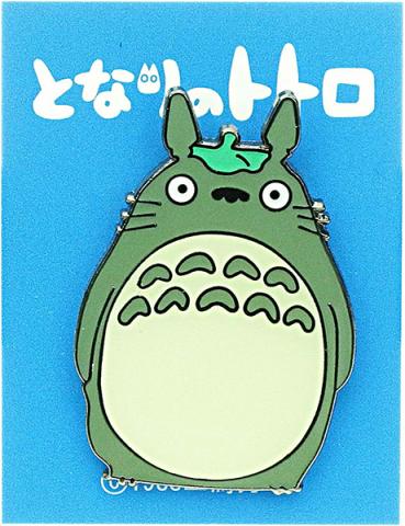 Pin Badge Large Totoro Lotus Leaf