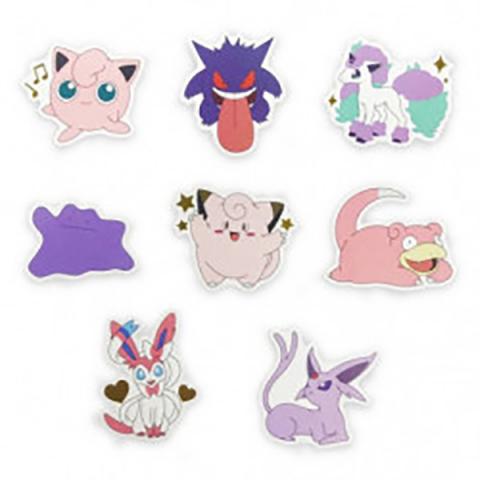 Stickers Flake Seals: Purple & Pink