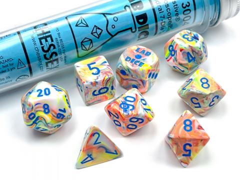 Dice: Lab Dice Festive Kaleidoscope/blue