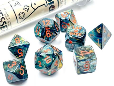 Dice: Lab Dce Lustrous Alpestris/Orange