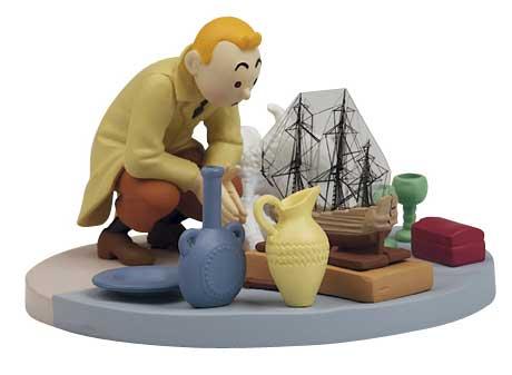 Figur - Tintin på loppmarknad