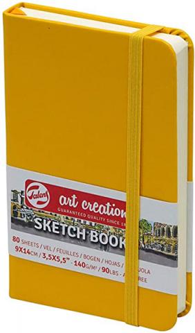 Sketchbook Golden Yellow 13 x 21 cm