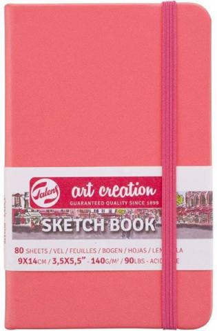 Sketchbook Coral Red 9 x 14 cm